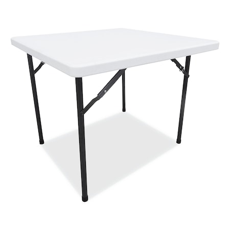 Alera Square Folding Table, White Top, Resin ALEPT36SW